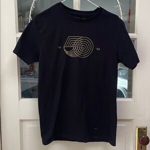 D'Addario Black Graphic Logo Tee small 100% cotton